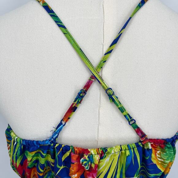 Ralph Lauren Girls Hawaiian Tropical Printed Dress Size 14 - Picture 6 of 7